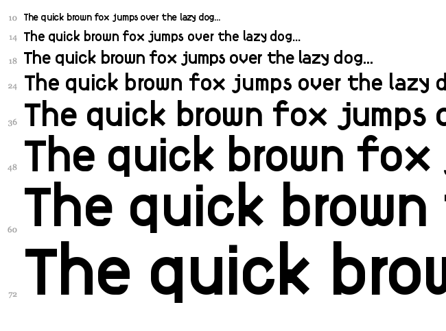 Fortyfive font waterfall