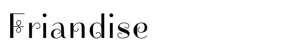Friandise font