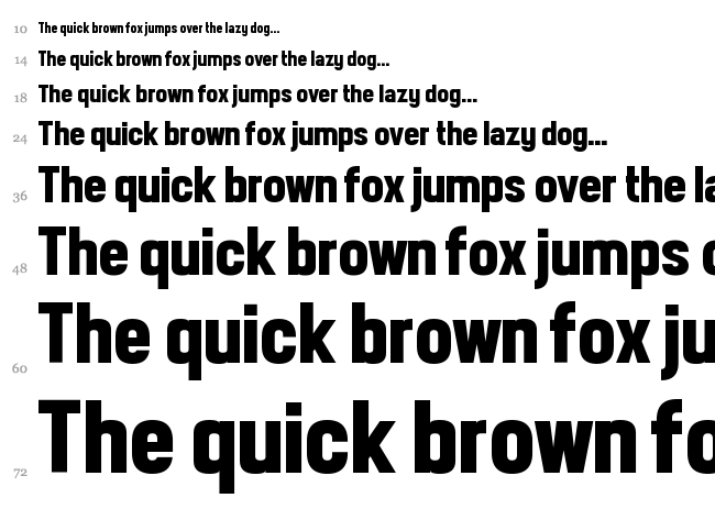 Front Page Neue font waterfall