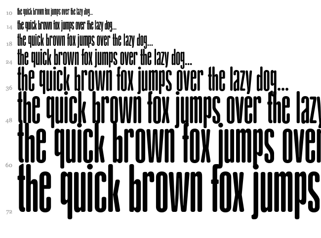 Gabachita FFP font waterfall