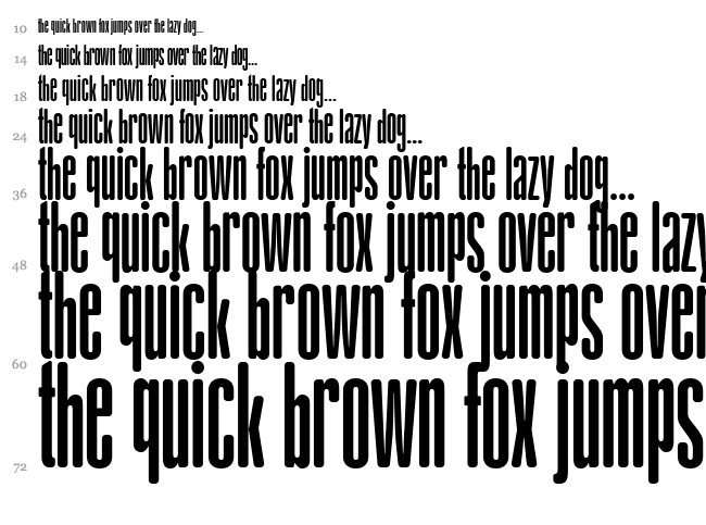 Gabachita FFP font waterfall