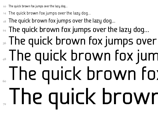 Galette font waterfall