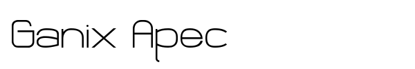 Ganix Apec font