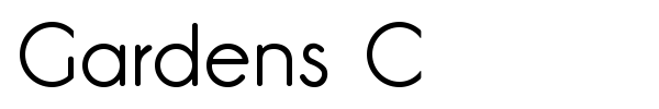 Gardens C font
