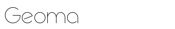 Geoma font