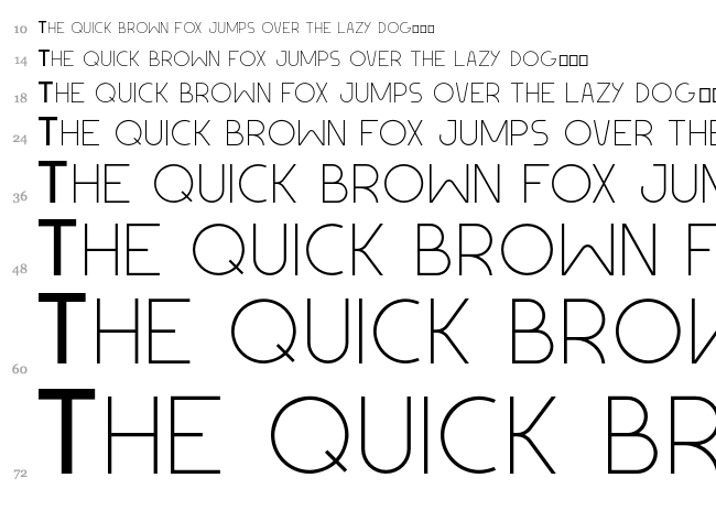 Geomaniac font waterfall