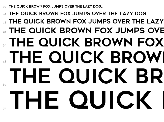 Geometos font waterfall