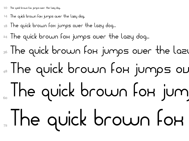 Giada font waterfall