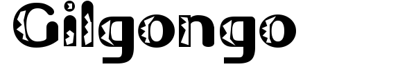 Gilgongo font preview