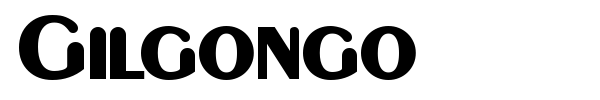 Gilgongo font preview