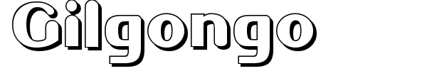 Gilgongo font preview