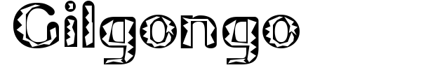 Gilgongo font preview