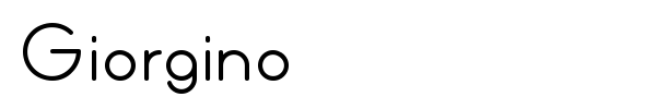 Giorgino font