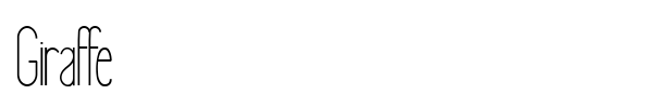 Giraffe font