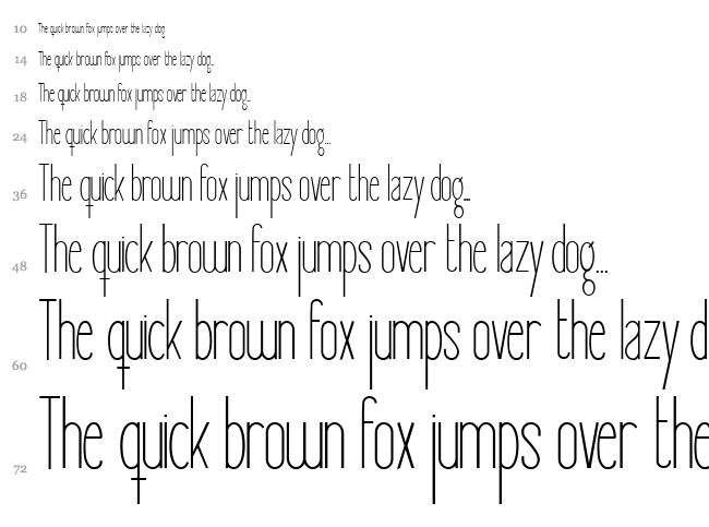 Giraffe font waterfall