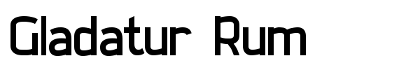 Gladatur Rum font