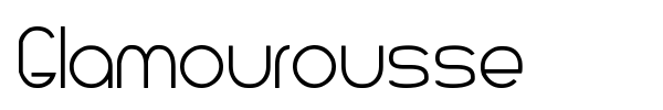 Glamourousse font