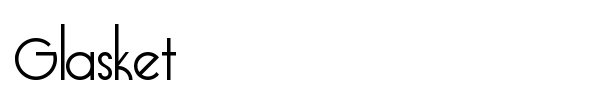 Glasket font