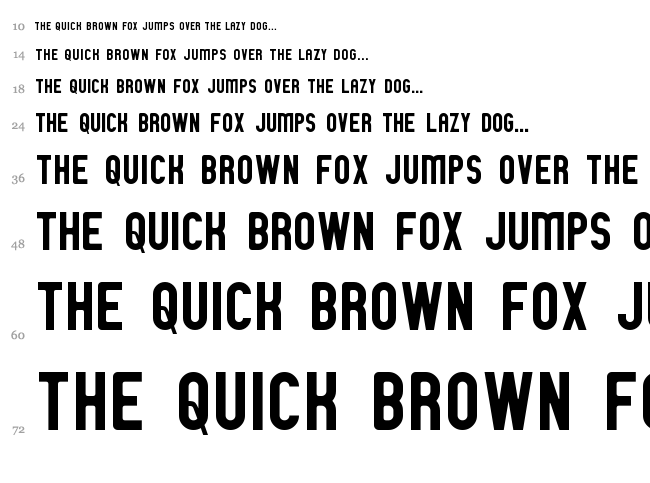 GM Exp font waterfall