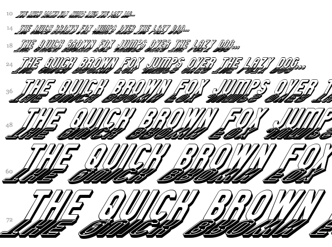 GM Exp font waterfall
