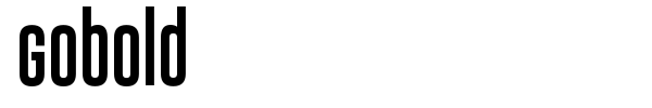 Gobold font