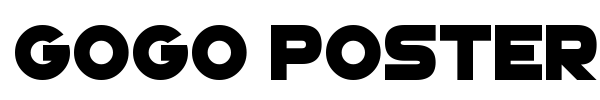 GoGo Poster Punch font preview