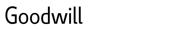 Goodwill font