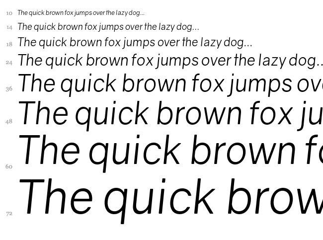 Gravity font waterfall