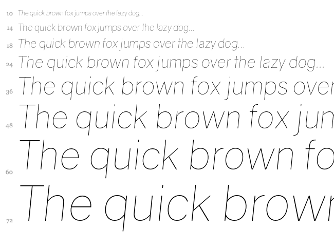 Gravity font waterfall