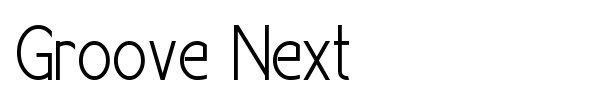 Groove Next font