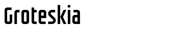 Groteskia font