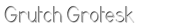 Grutch Grotesk font