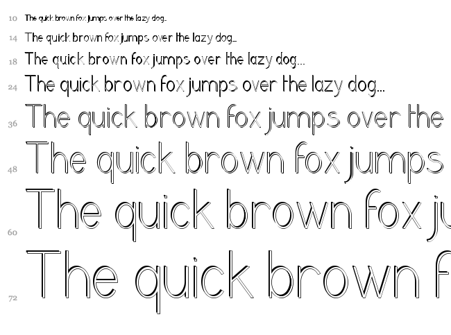 Grutch Grotesk font waterfall