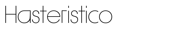 Hasteristico font preview