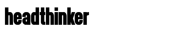 Headthinker font