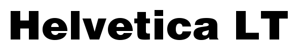 Helvetica LT font preview