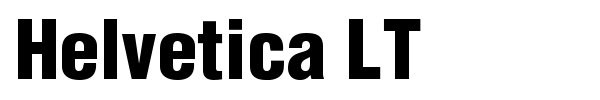 Helvetica LT font preview