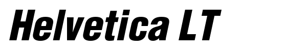 Helvetica LT font preview