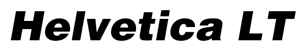 Helvetica LT font preview