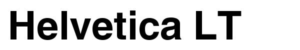 Helvetica LT font preview