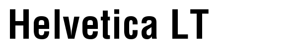 Helvetica LT font preview