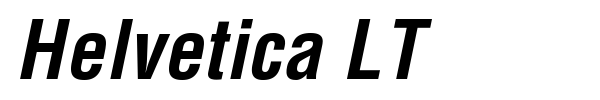 Helvetica LT font preview