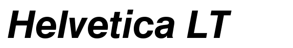 Helvetica LT font preview