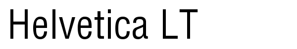Helvetica LT font preview