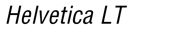 Helvetica LT font preview