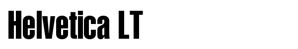 Helvetica LT font preview