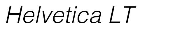 Helvetica LT font preview