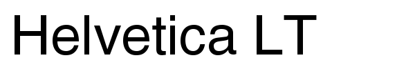 Helvetica LT font preview