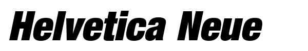 Helvetica Neue font