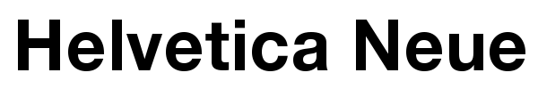 Helvetica Neue font preview